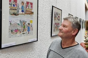 18 Zeichnungen ausgestellt -