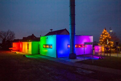 Mitunter ging es auch bunt zu.