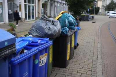 Die Tonnen sind rappelvoll, aber nicht mit eigenem Müll? Was Betroffene im Landkreis Zwickau tun können.