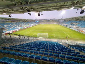Zuschauer waren beim Spiel im Stadion an der Gellertstraße nicht erlaubt. 