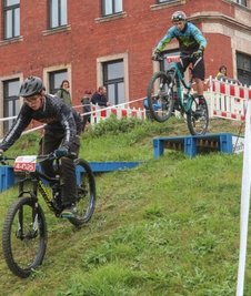 Die "Freie Presse"-Rampe: Nicht jeder wagte den Sprung, aber auch der Hang allein war nicht ohne.