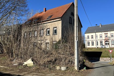 Der Eingang befand sich auf der Rückseite.