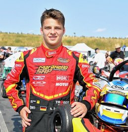 Niels Tröger hat Weltmeisterschaft und Deutsche Kart Meisterschaft fest im Blick.