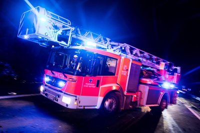 Die Feuerwehr war am späten Donnerstagabend im Wohngebiet Hoher Hain im Einsatz.