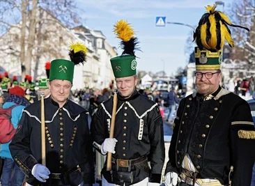 Die Bergparade Annaberg-Buchholz, rechts Frank Roch.
