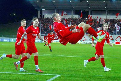 Torsalto des goldenen Schützen Lucas Albert: „Ich juble eigentlich immer so.“