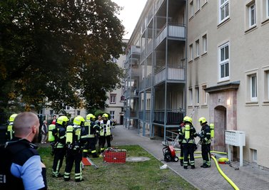 Feuerwehr sowie Polizei waren vor Ort.