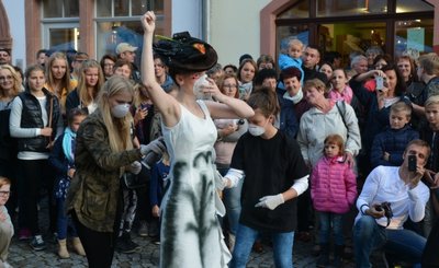 Szene in der Innenstadt zum Händlerherbst 2015.