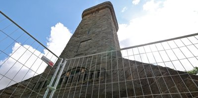 Am Glauchauer Bismarckturm geht es weiter. 