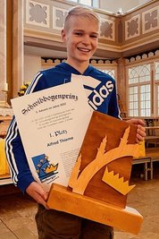 Schwibbogenprinz Alfred Thieme aus Meerane war richtig stolz.