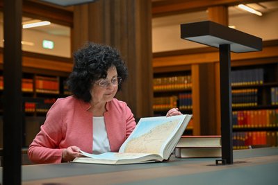 Die Arbeitsplätze im Lesesaal der Universitätsbibliothek hat auch Angela Malz gern aufgesucht.