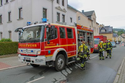 Einsatzkräfte konnten den Brand schnell löschen. 