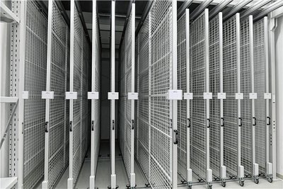 Für Gemälde und Bilder gibt es im umgebauten und erweiterten Herderhaus spezielle Archivanlagen. 