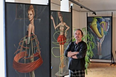 Thomas Heinicke in der Glauchauer Galerie.