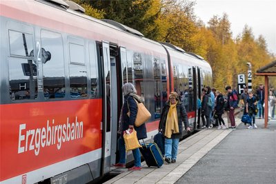 Vor allem den Schülerverkehr will die Erzgebirgsbahn trotz des Streiks bedienen.