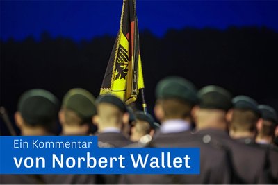 Soldaten der Marienberger Jäger des Panzergrenadierbataillon 371 bei einem Gelöbnisappell.