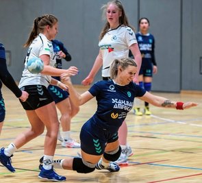 Zurück im Team: Hier wird Julia Korb zwar am Torabschluss gehindert, doch gegen Weißenborn II war die Rückkehrerin am Ende mit sieben Treffern die beste Schützin in den Peniger Reihen. 