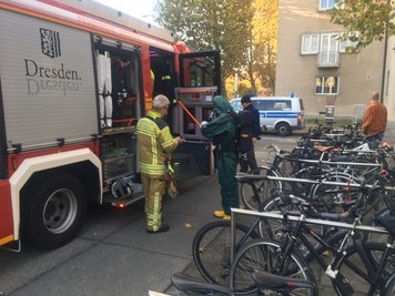 Feuerwehreinsatz am Landtag.