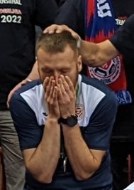 Trainer Michal Salak brauchte nach der Niederlage gegen den Stuttgarter Futsal Club auch selbst etwas Aufmunterung. 