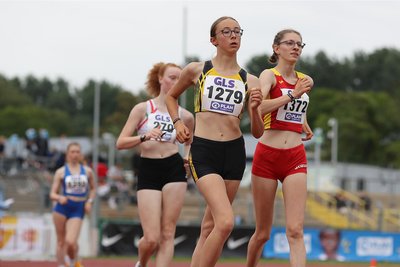 Lara Ackermann (Mitte) kämpfte zur Deutschen Meisterschaft um Bronze. Sie verpasste ihr Ziel mit Platz 4 nur knapp.
