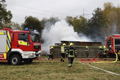 Feuerwehr und Polizei waren im Einsatz.