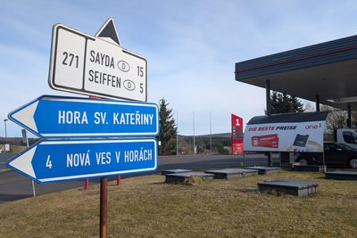 In Mníšek gleich an der Grenze gab es schon deutliche Preisunterschiede.