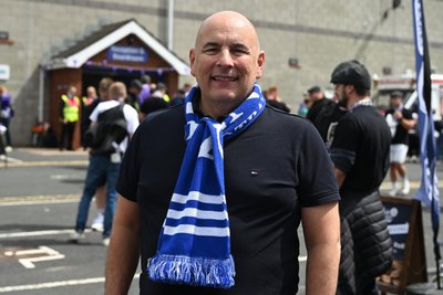 Mark Wilson, Fußballfan und Vater eines Glenavon-Spielers.