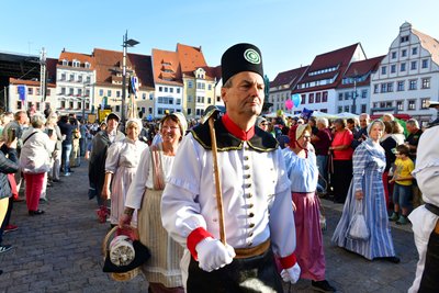 Die Parade führte unter anderem über den Obermarkt