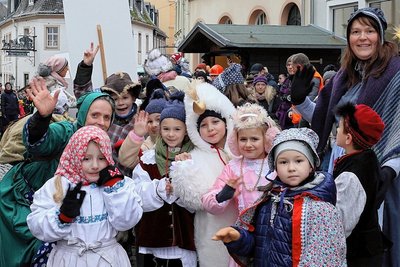 Die teilnehmenden Mädchen und Jungen, hier aus der Kindertagesstätte "Pöhlbachzwerge", und auch ihre Eltern und  Großeltern werden diesen aufregenden Tag nicht so schnell vergessen. 