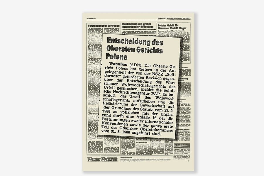 1980: "Solidarität" in Polen gegründet - 