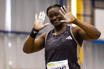 20. Kugelstoßmeeting in Rochlitz: Vorjahressiegerin trifft auf Olympiasiegerin – Vorverkauf startet - Die Portugiesin Auriol Dongmo fordert am 1. Februar in Rochlitz Olympiasiegerin Yemisi Ogunleye heraus.