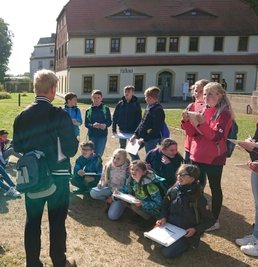 Auch auf dem Areal der Alten Mordgrube (heute Zugspitze) recherchierten die Schüler.