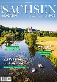 Das Sachsenmagazin 2022 mit der Mulde bei Rochlitz als Titelbild. 