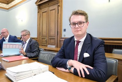 Innenpolitikexperte Valentin Lippmann von der Grünen-Fraktion vertrat seine Fraktion bei der Klage gegen das sächsische Polizeigesetz vor dem Verfassungsgerichtshof.