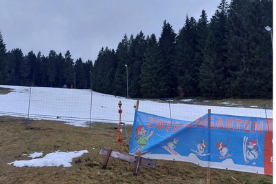 Wenig Schnee: Für den Skihang in Mühlleithen gibt es Pläne für einen sogenannten Zauberteppich.