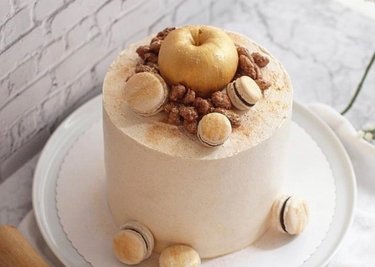 So sieht eine leckere Bratapfeltorte aus. 