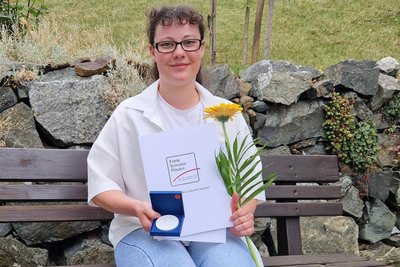 Sidney Michelle Heinze wurde für ihren 1,0-Durchschnitt sogar in der Dresdner Frauenkirche ausgezeichnet.