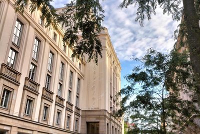 Das Schauspielhaus Leipzig in der Bosestraße war Hauptspielort des Sächsischen Theatertreffens.