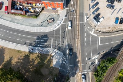 Die Turnstraße, hier die Anbindung an die Hofer Straße, war Mitte August für den Verkehr freigegeben worden.