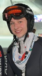 Skispringerin Pia Lilian Kübler.