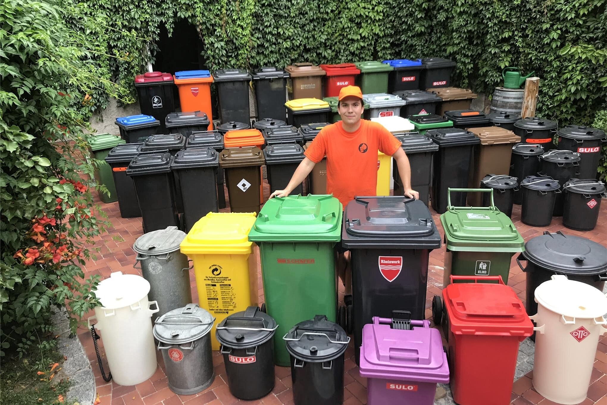 Verrücktes Hobby: Mülltonnen-Sammler wird per Google Maps in Glauchau fündig
