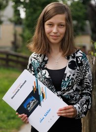 Die 16-jährige Lina Richter aus Königswalde hat ihren Abschluss in der Oberschule in Jöhstadt mit 1,0 gemeistert. 