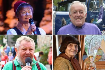 2025 verstorben: Von wem das Erzgebirge dieses Jahr Abschied nehmen musste - Wir mussten Abschied nehmen (im Uhrzeigersinn von oben links): Gerda Agten, Herbert Ischt, Traute Gruner und Andreas Roscher.
