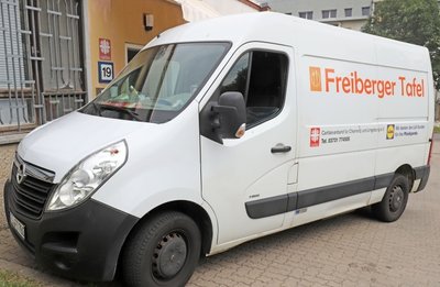 Das alte Kühlfahrzeug der Freiberger Tafel hat mehr als 230.000 Kilometer auf dem Zähler.