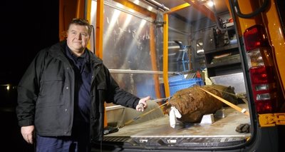 "Nie vergessen, dass es sich um eine Bombe handelt." Holger Klemig nach der Entschärfung am Kaßberg. 