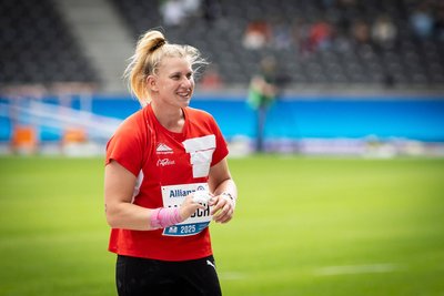 Katharina Maisch vom gastgebenden LLV 90 Erzgebirge möchte sich mit einer guten Leistung Selbstvertrauen für die WM holen-