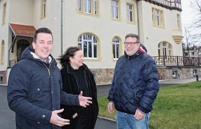 Steve Rettcke, Sandra Kothe und Mario Beier (von links) leiten die Agentur Kopfsatz.