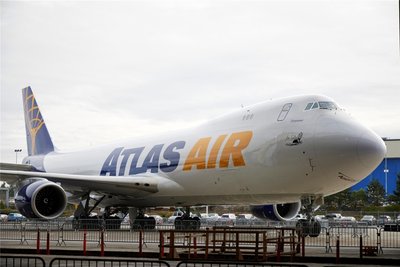 Eine Boeing 747 von Atlas Air: Eine Maschine der Fluggesellschaft war von Leipzig nach Tokio unterwegs, musste dann aber über Tschechien kehrt machen.