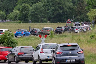 Geduld brauchten Autofahrer auf dem Weg nach Waldenburg.