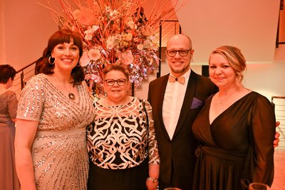 Nora und Elke Seitz und Michael und Madlen Theis (v.l.n.r.).